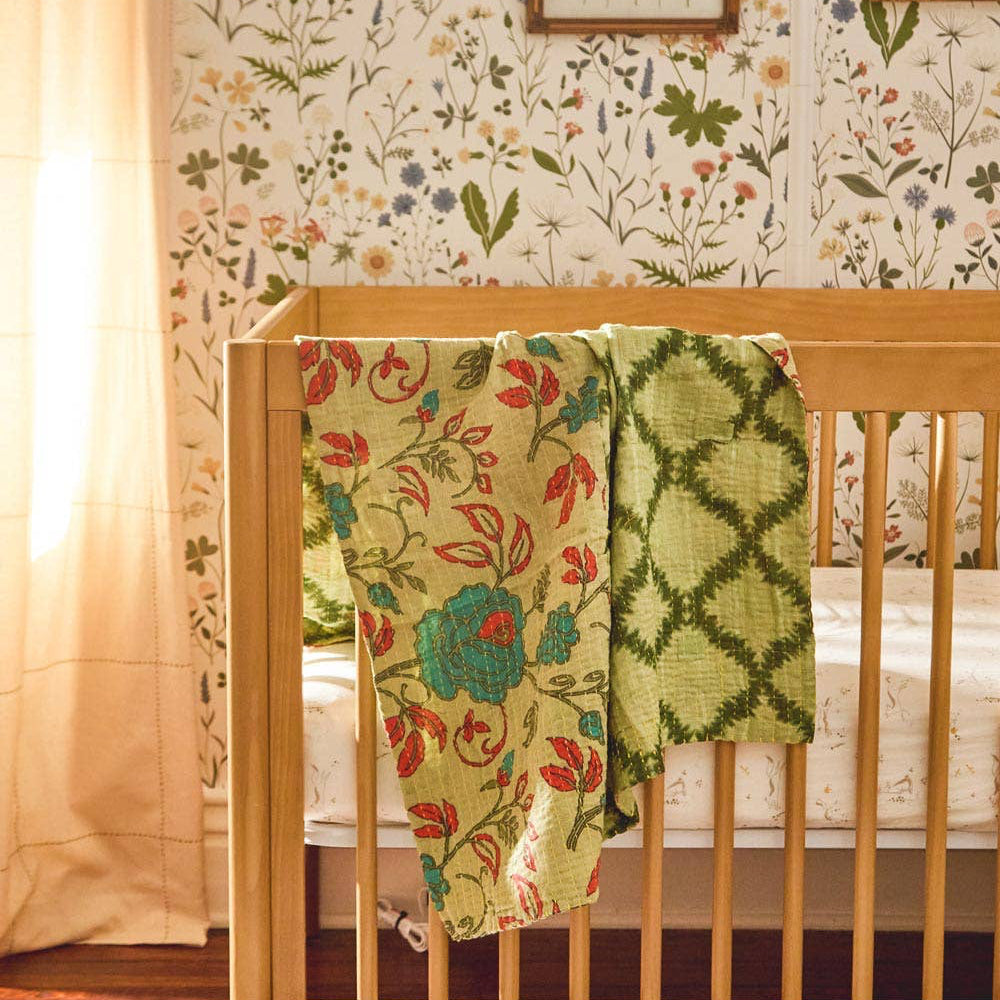 Small Kantha Quilt Throw