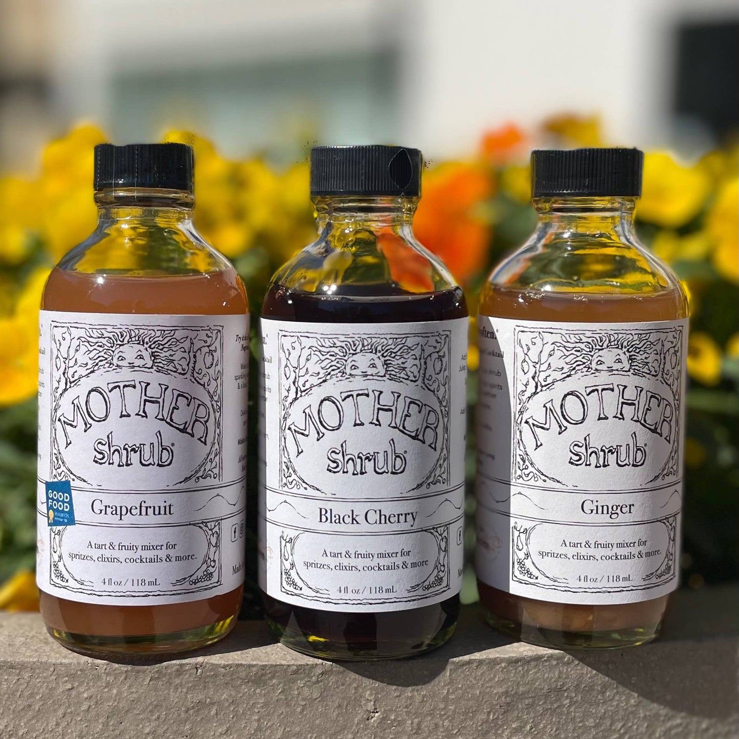 MOTHER shrub 4 oz Trio Box non-alcoholic mixers: Maker's Choice