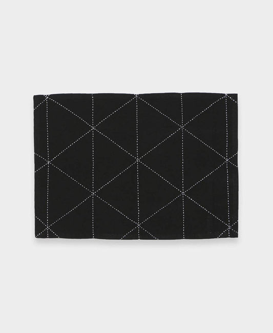 Graph Cotton Placemats - Set of 2: Charcoal