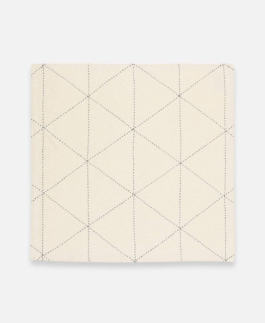 Graph Embroidered Napkins - Set of 2: Bone
