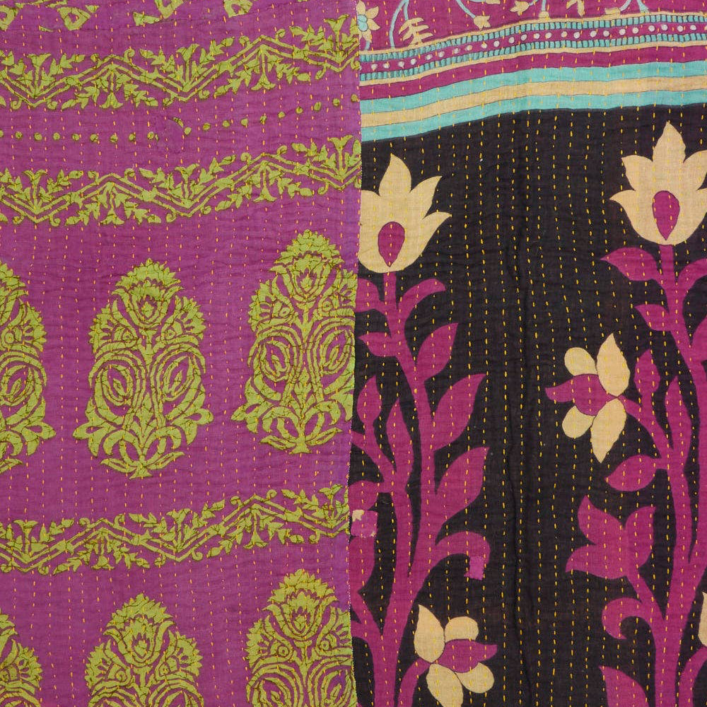 Kantha Quilt Throw