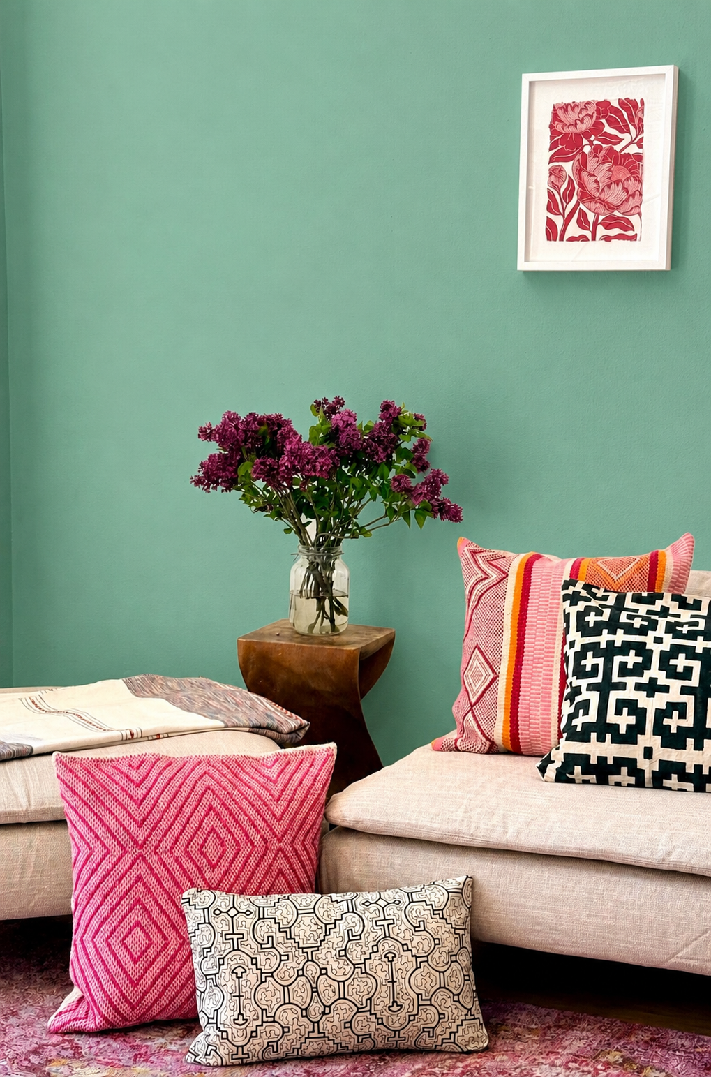 Wool Pillow Diamanté Amaranthe