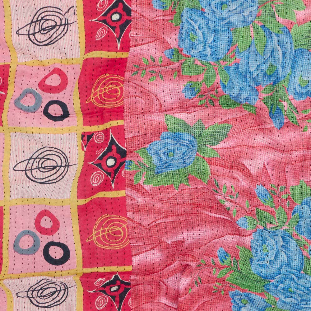 Small Kantha Quilt Throw