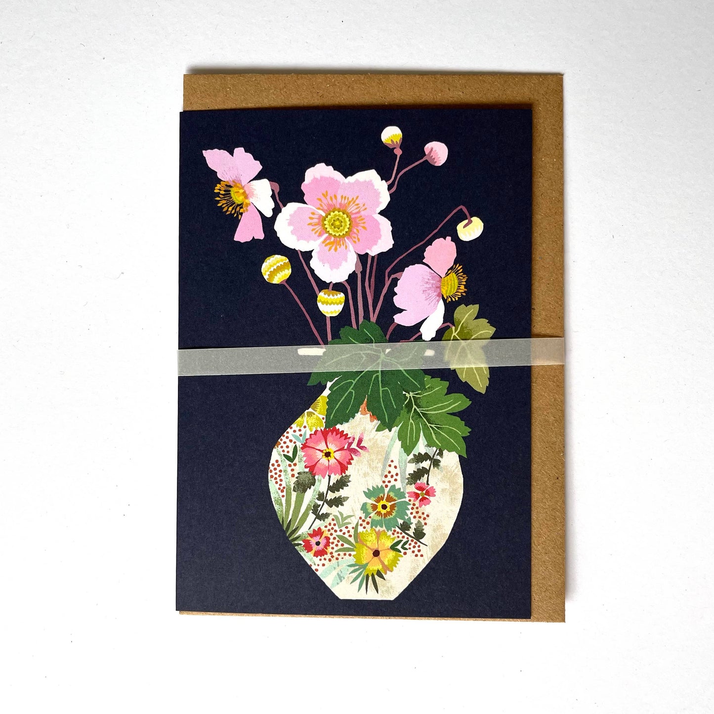 Japanese Anemone Greetings Card