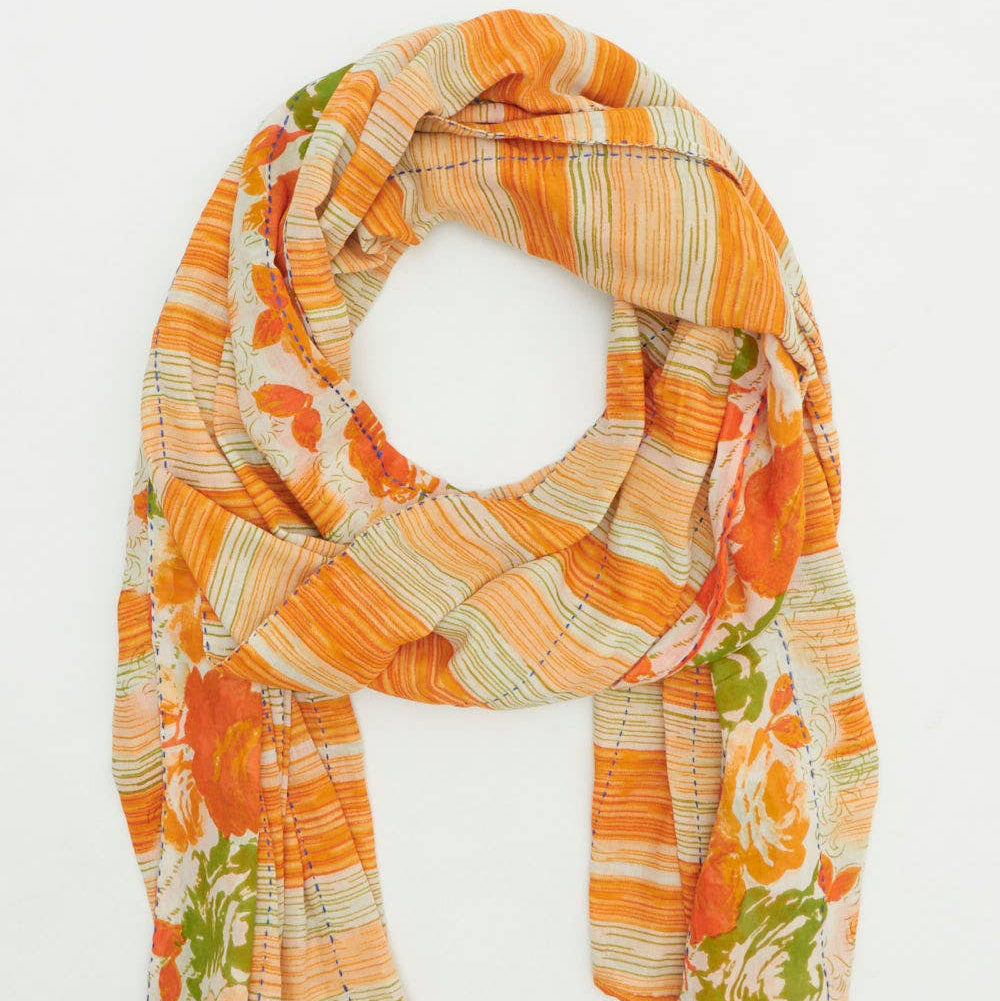 Kantha Long Scarf