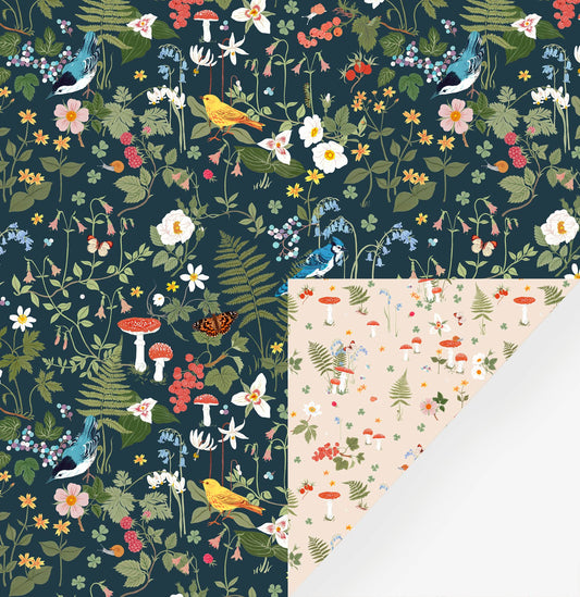 WOODLAND| Double Sided Wrapping Paper
