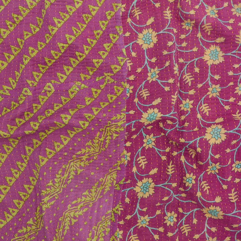 Kantha Quilt Throw