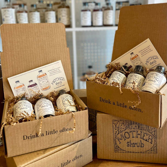 MOTHER shrub 4 oz Trio Box non-alcoholic mixers: Maker's Choice