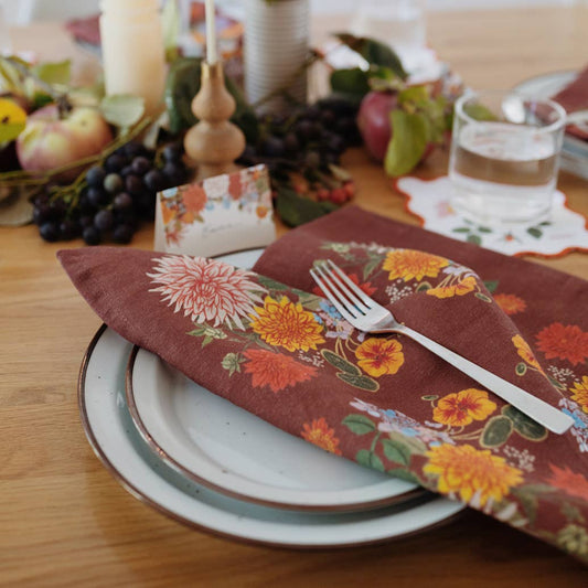 RUSSET | LINEN TABLE NAPKINS, SET OF 2
