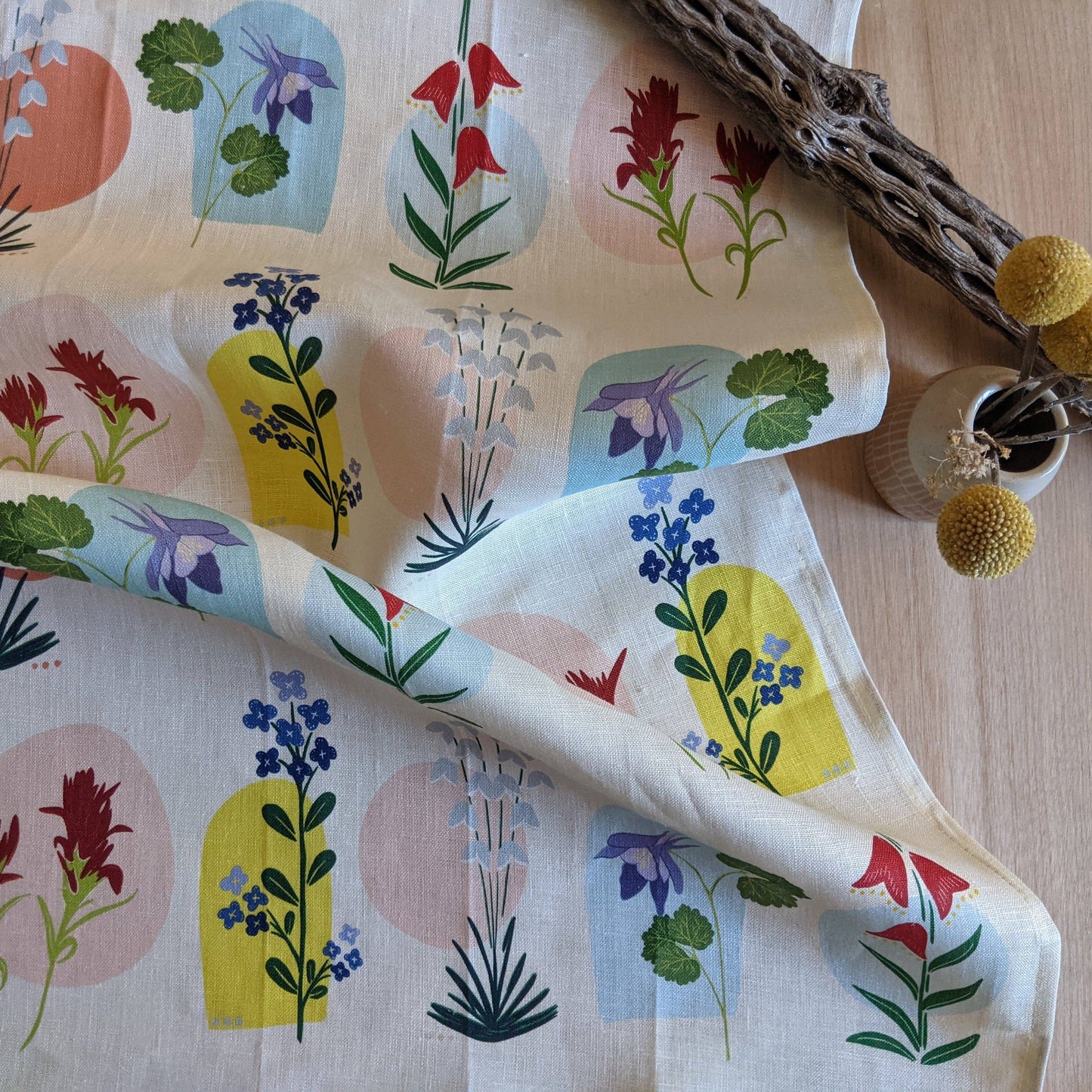 Desert Botanical Tea Towel