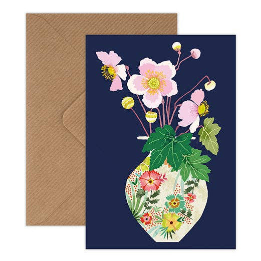 Japanese Anemone Greetings Card